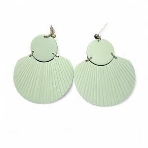 TidyClutteringsShop Polymer Cora Earrings mint green